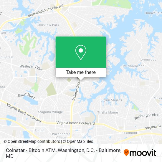 Mapa de Coinstar - Bitcoin ATM