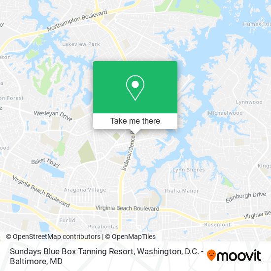 Sundays Blue Box Tanning Resort map