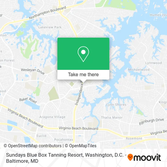 Sundays Blue Box Tanning Resort map