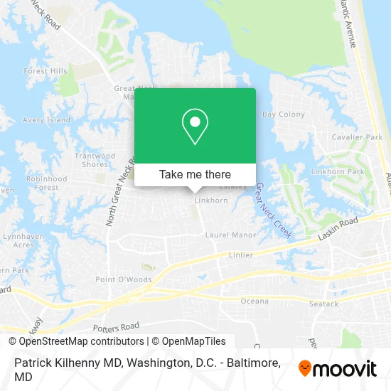 Patrick Kilhenny MD map