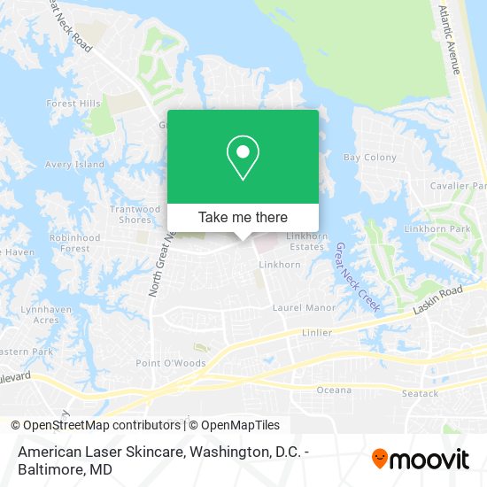 American Laser Skincare map