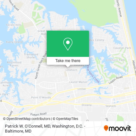 Patrick W. O'Connell, MD map