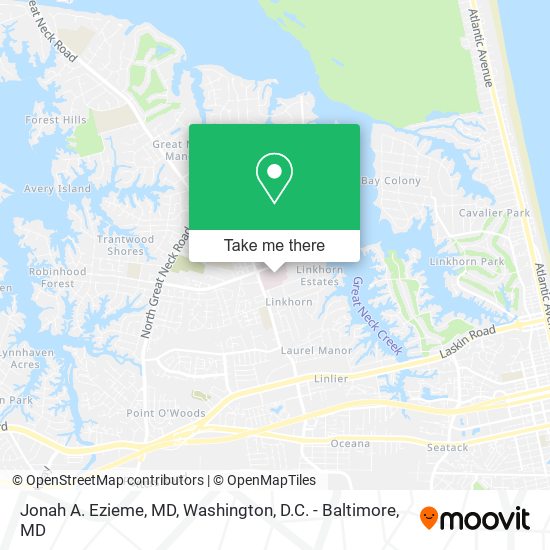 Jonah A. Ezieme, MD map
