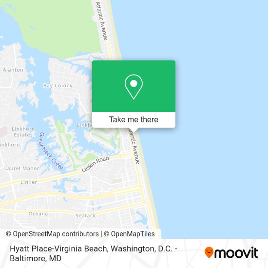 Hyatt Place-Virginia Beach map
