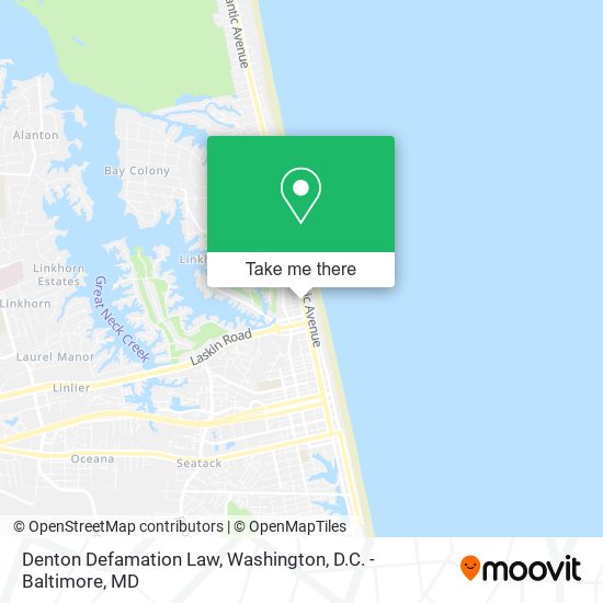Denton Defamation Law map