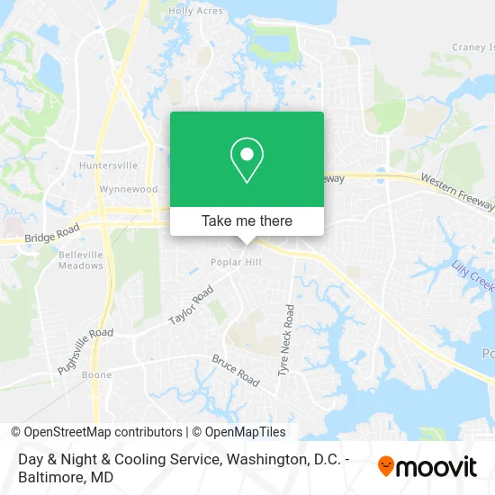 Day & Night & Cooling Service map