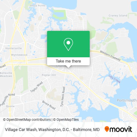 Mapa de Village Car Wash