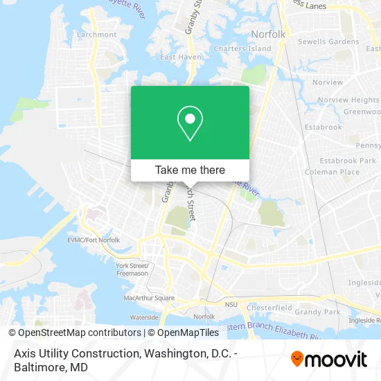 Axis Utility Construction map