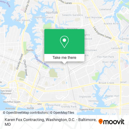 Karen Fox Contracting map