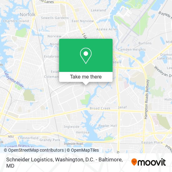 Mapa de Schneider Logistics