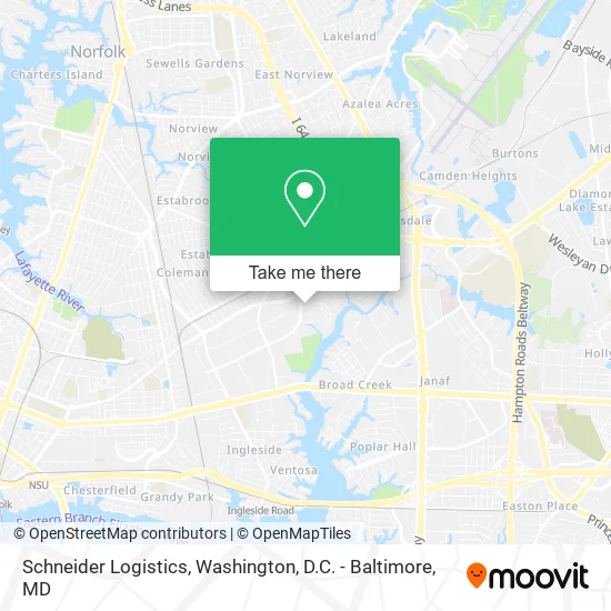 Mapa de Schneider Logistics