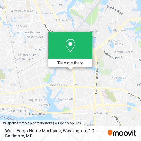 Mapa de Wells Fargo Home Mortgage