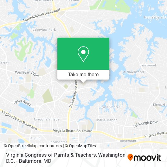 Mapa de Virginia Congress of Parnts & Teachers