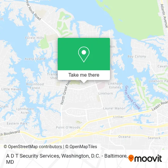A D T Security Services map