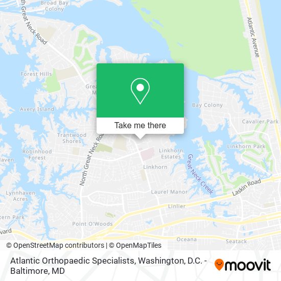 Mapa de Atlantic Orthopaedic Specialists