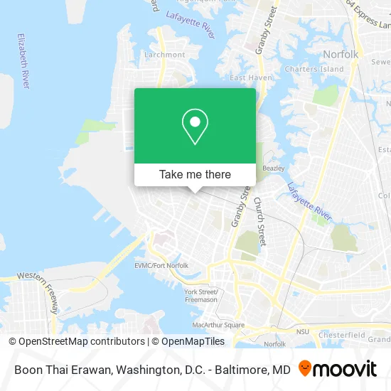 Mapa de Boon Thai Erawan