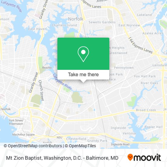 Mapa de Mt Zion Baptist