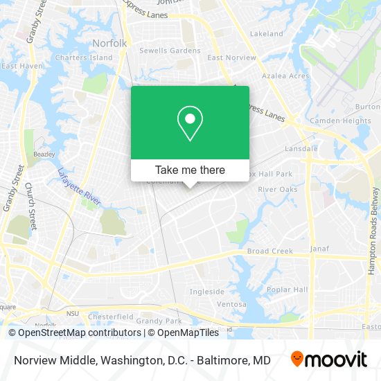 Norview Middle map