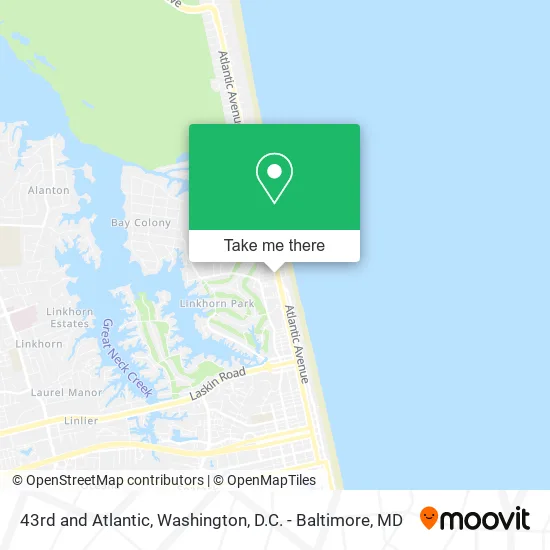 43rd and Atlantic map