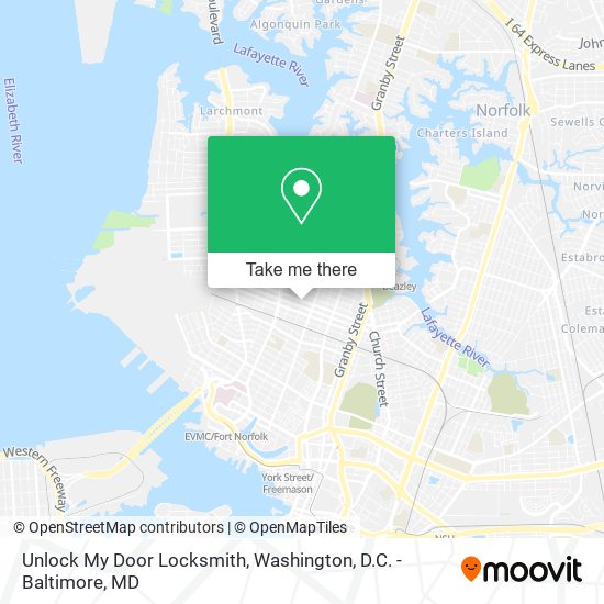 Mapa de Unlock My Door Locksmith