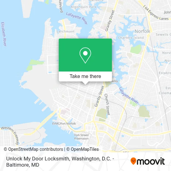 Unlock My Door Locksmith map