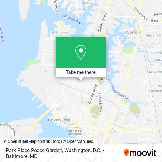 Park Place Peace Garden map