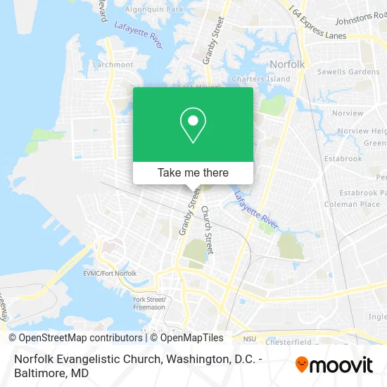 Norfolk Evangelistic Church map