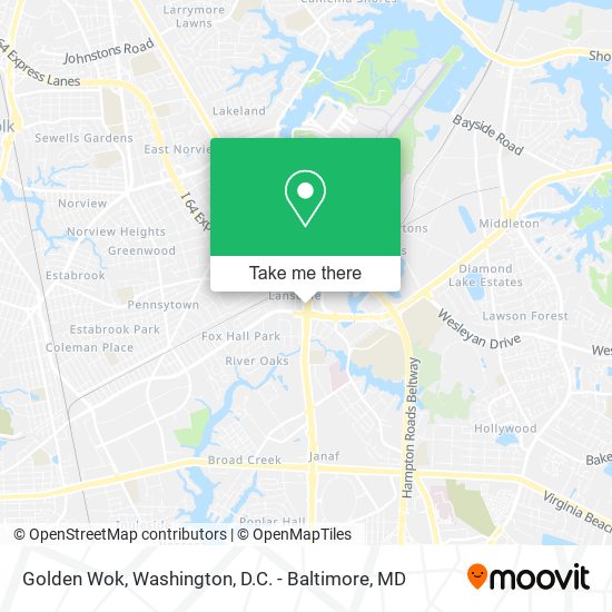 Golden Wok map