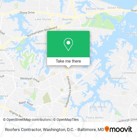 Roofers Contractor map