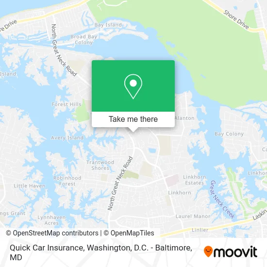 Quick Car Insurance map