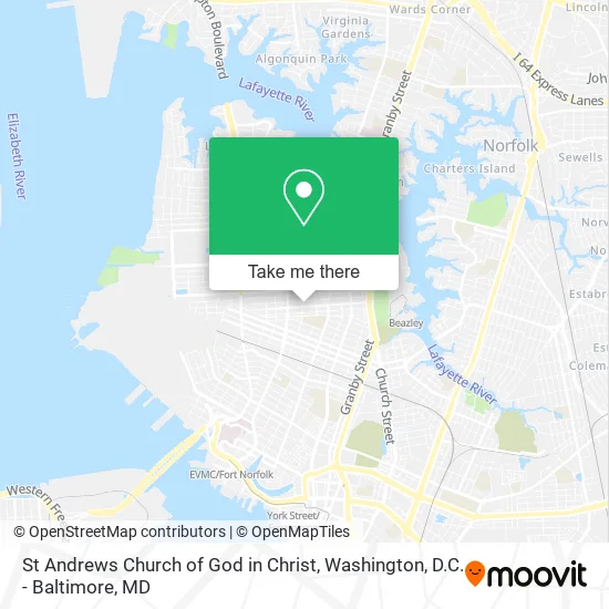 Mapa de St Andrews Church of God in Christ