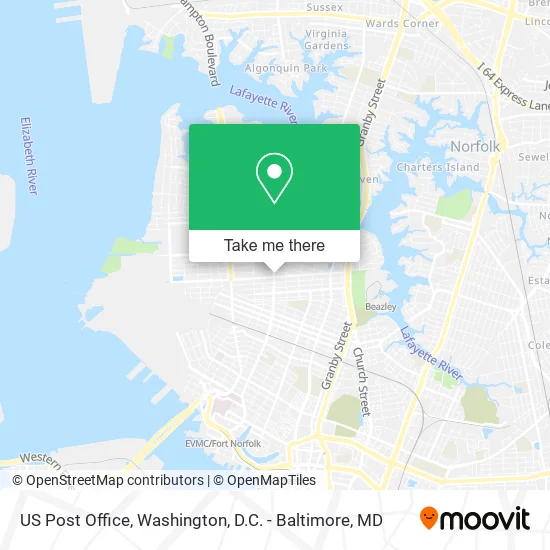 Mapa de US Post Office