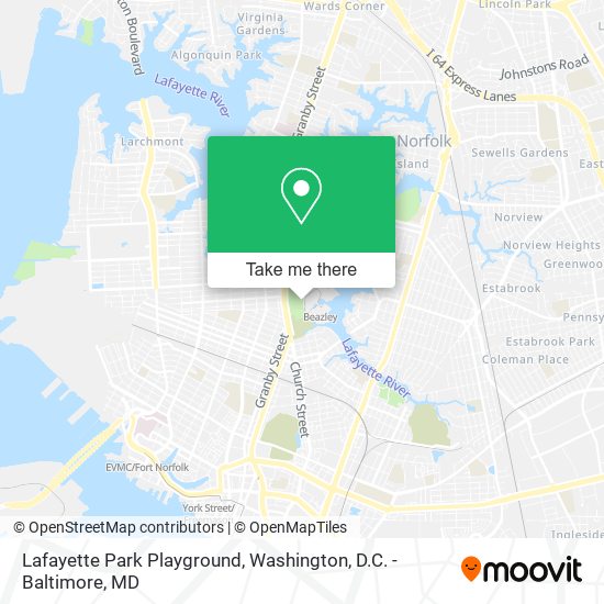 Lafayette Park Playground map