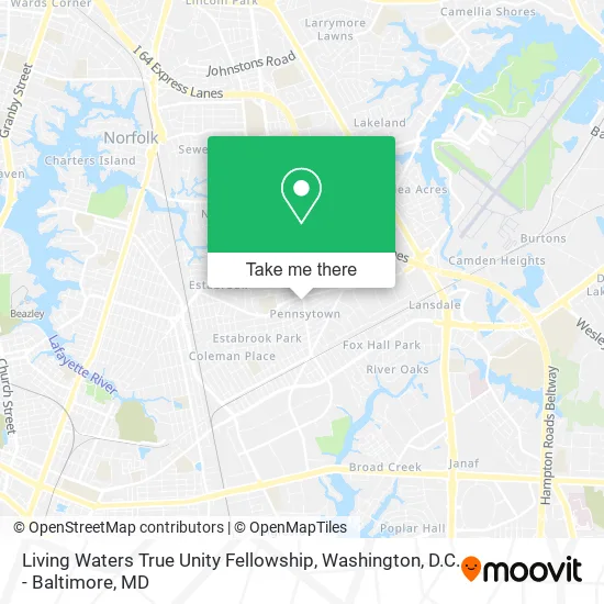 Mapa de Living Waters True Unity Fellowship