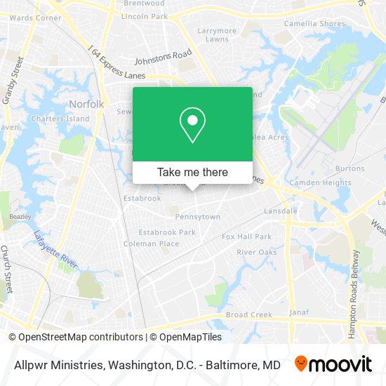 Mapa de Allpwr Ministries
