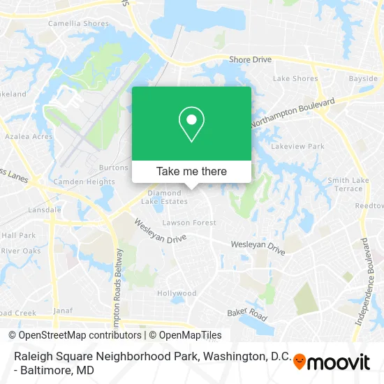Raleigh Square Neighborhood Park map
