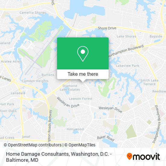 Home Damage Consultants map