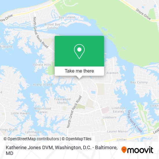 Mapa de Katherine Jones DVM