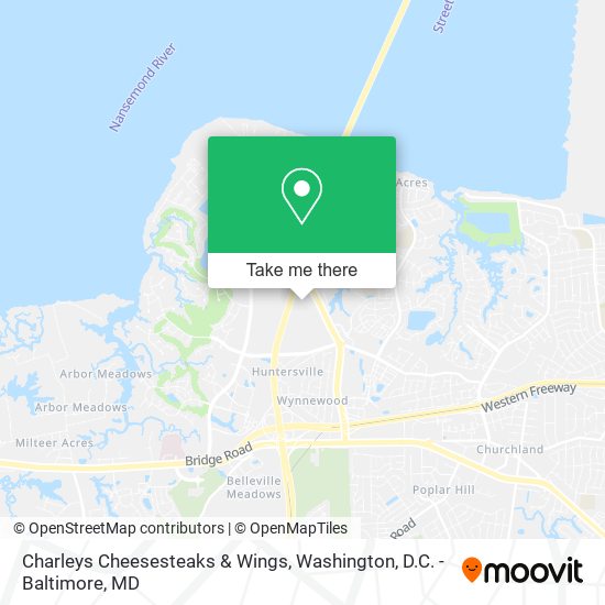 Charleys Cheesesteaks & Wings map