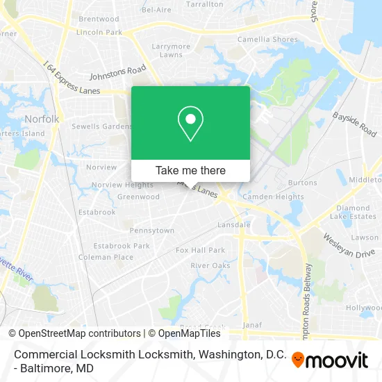 Commercial Locksmith Locksmith map