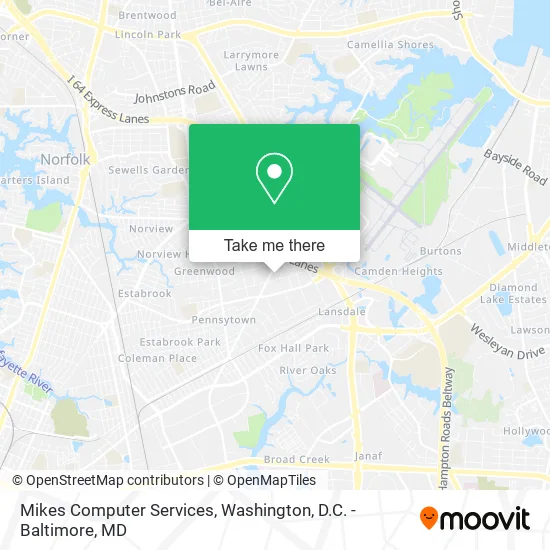 Mikes Computer Services map