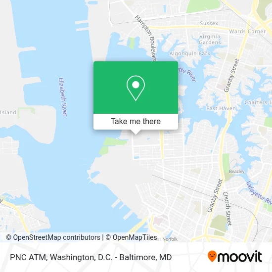 PNC ATM map