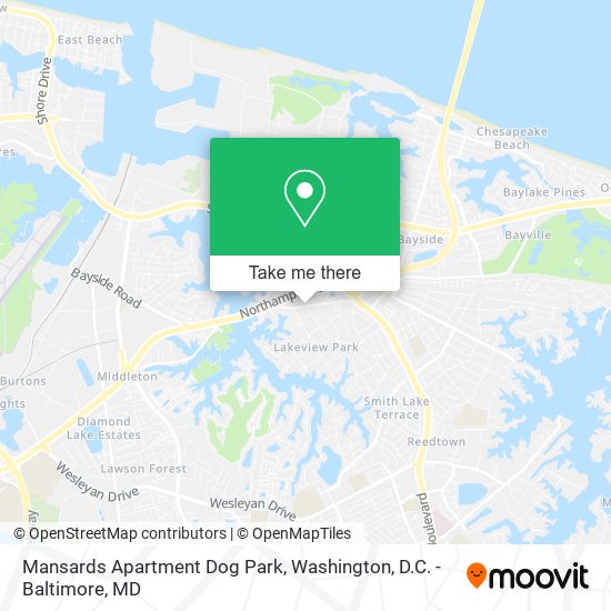 Mapa de Mansards Apartment Dog Park