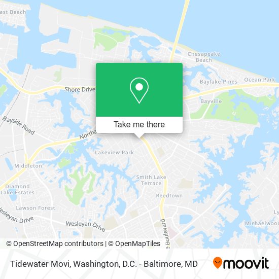 Tidewater Movi map