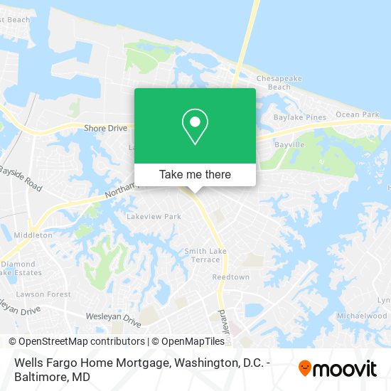 Mapa de Wells Fargo Home Mortgage
