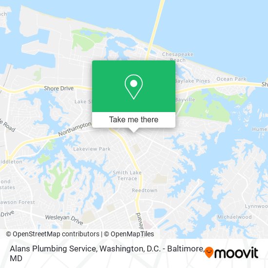 Alans Plumbing Service map