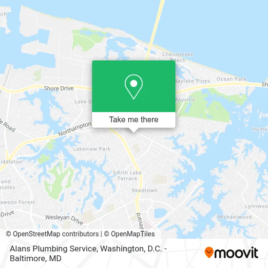 Alans Plumbing Service map