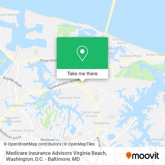 Medicare Insurance Advisors Virginia Beach map