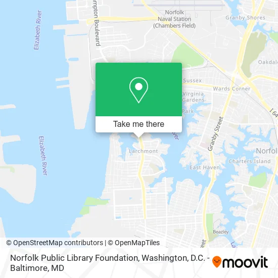 Mapa de Norfolk Public Library Foundation