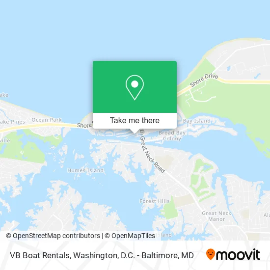 VB Boat Rentals map